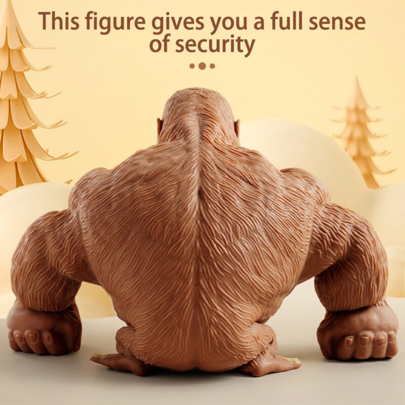 PeekyFox Squishy Monkey Stretch Gorilla Figure Latex Soft Stretchy Toy Action Figure for Kids Child Boys Girls - Image 2